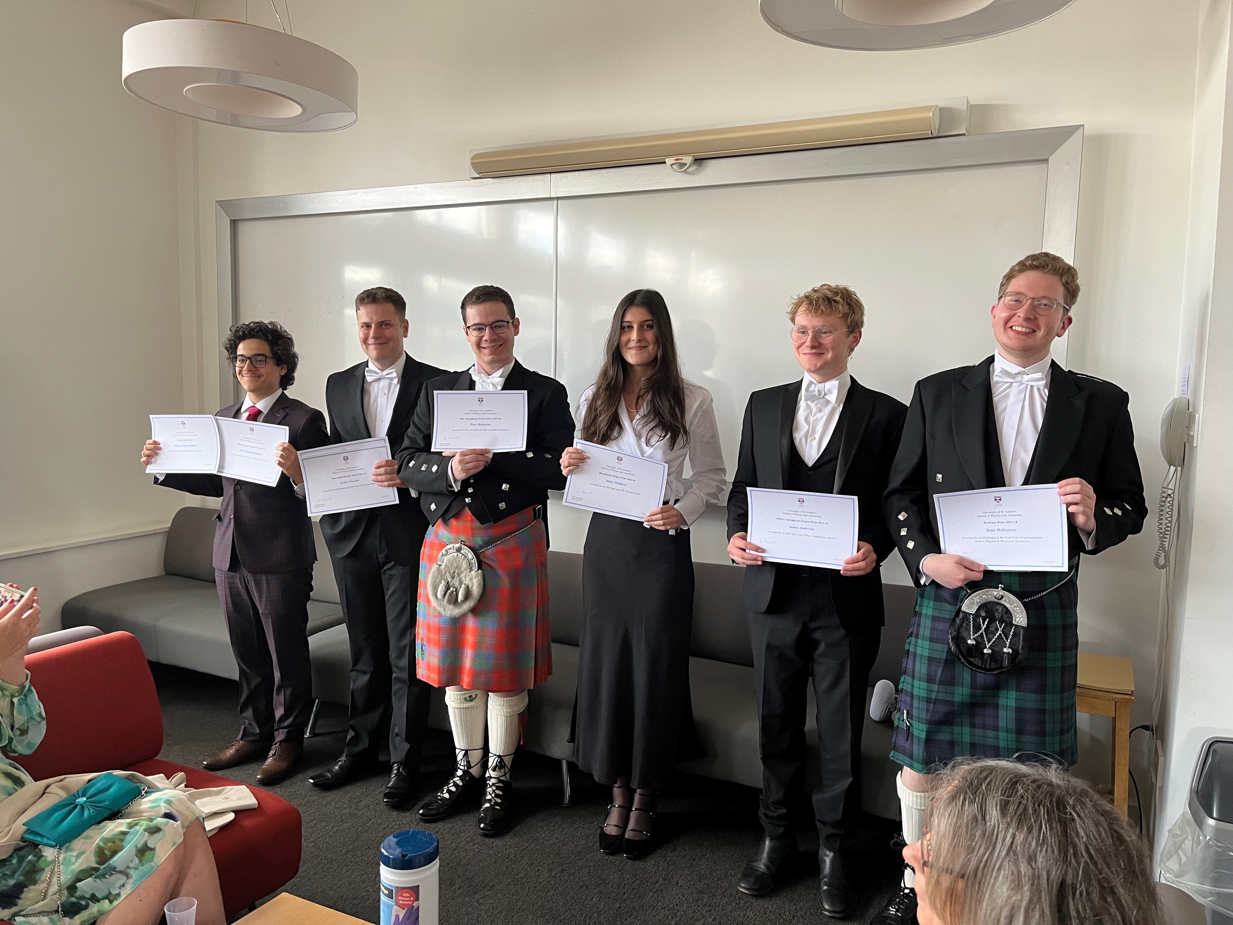 Undergraduate project prize winners 2024